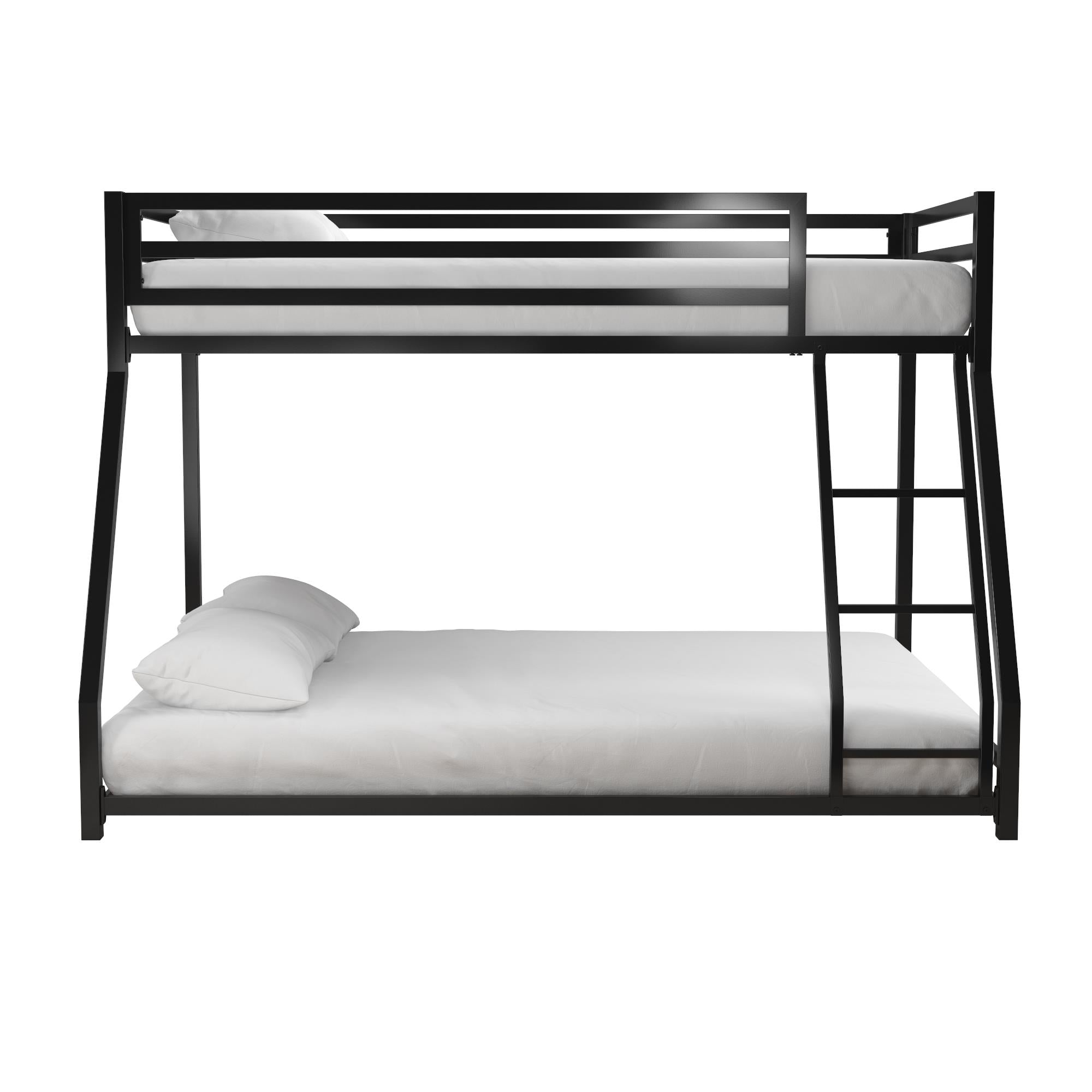 DHP Miles Kids' Bunk Bed - Black - Twin-Over-Full