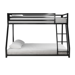 DHP Miles Kids' Bunk Bed - Black - Twin-Over-Full