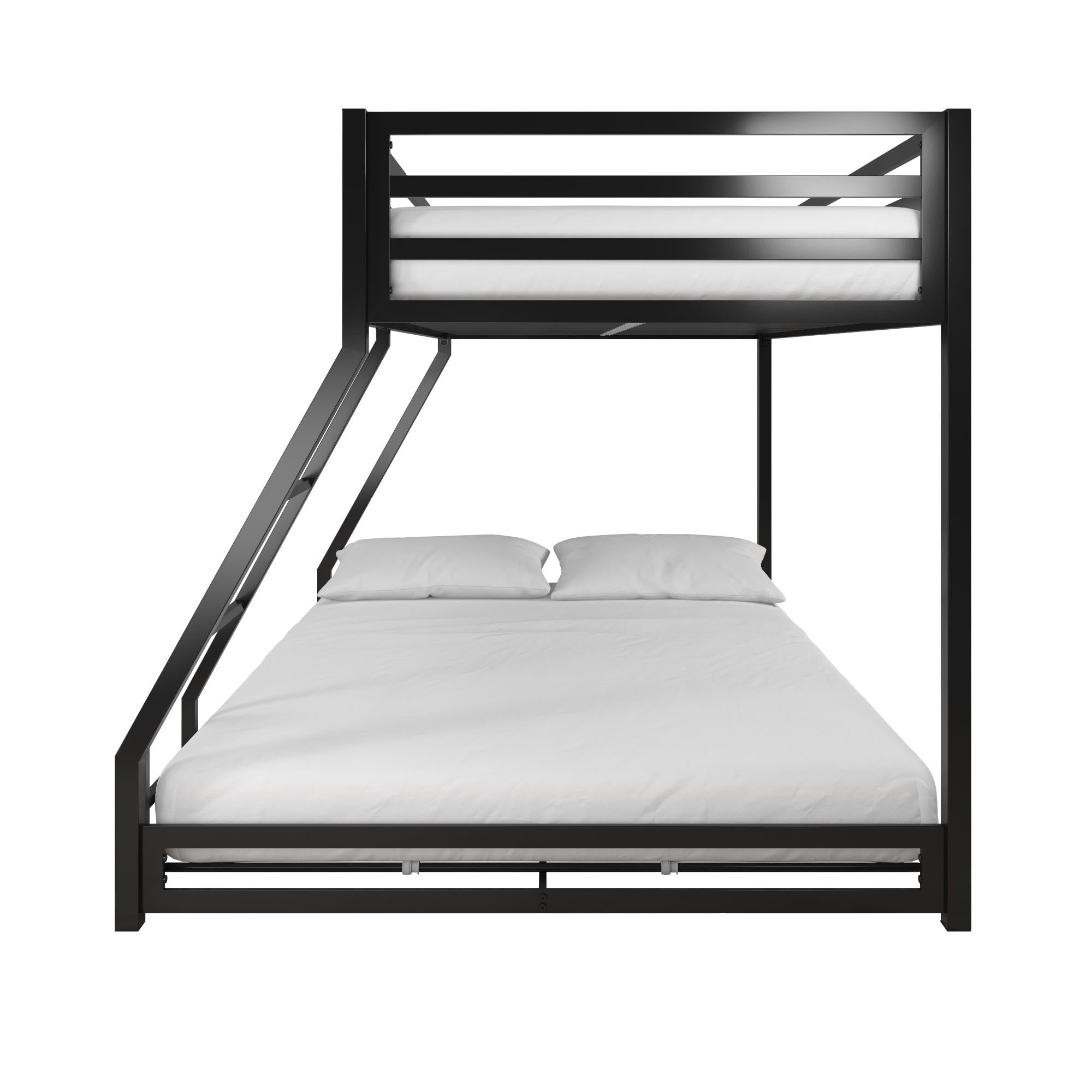 DHP Miles Kids' Bunk Bed - Black - Twin-Over-Full