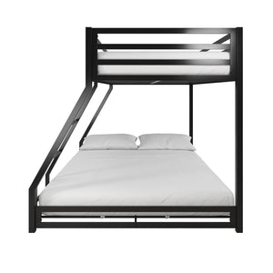 DHP Miles Kids' Bunk Bed - Black - Twin-Over-Full
