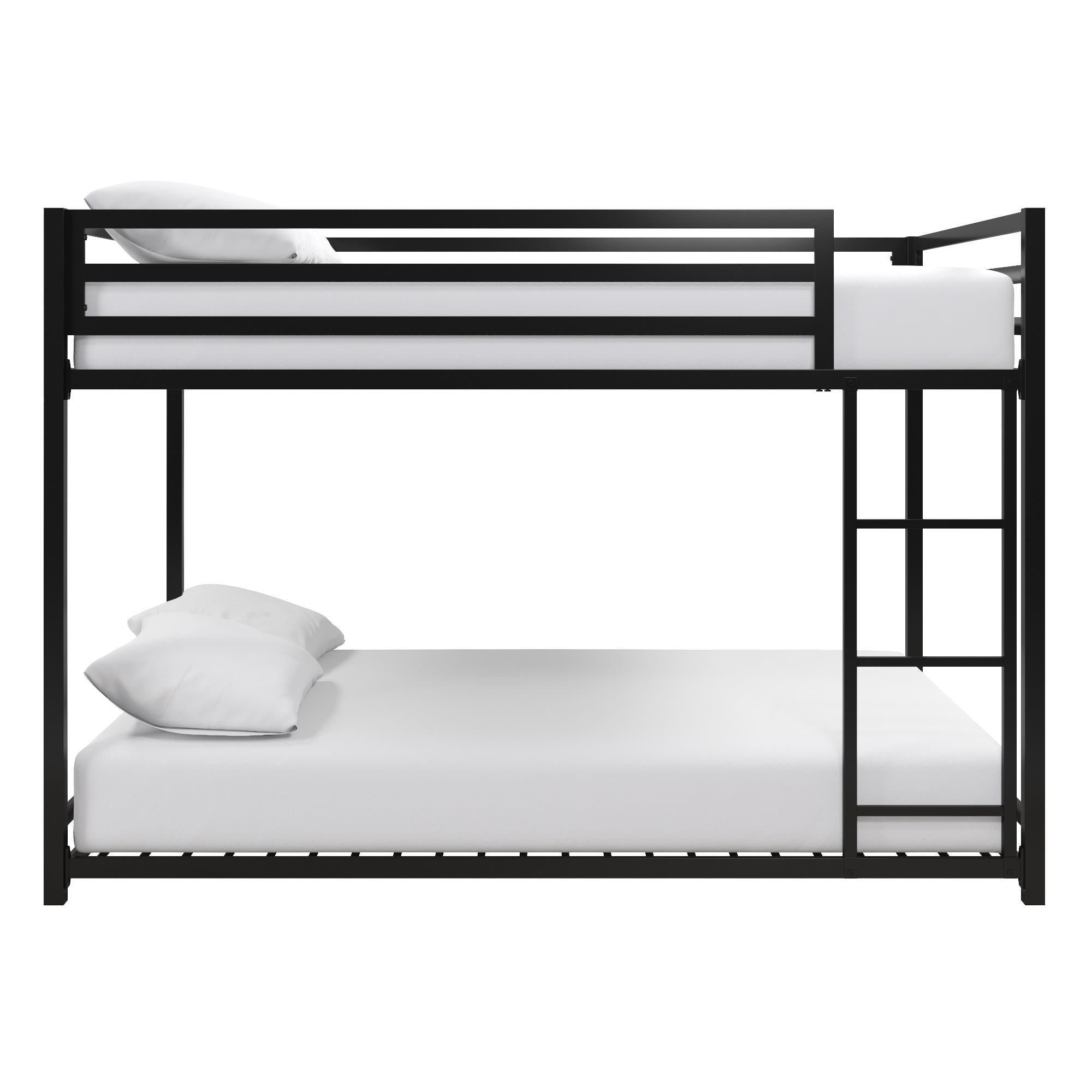 DHP Miles Kids' Bunk Bed - Black - Full-Over-Full