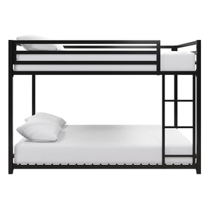 DHP Miles Kids' Bunk Bed - Black - Full-Over-Full