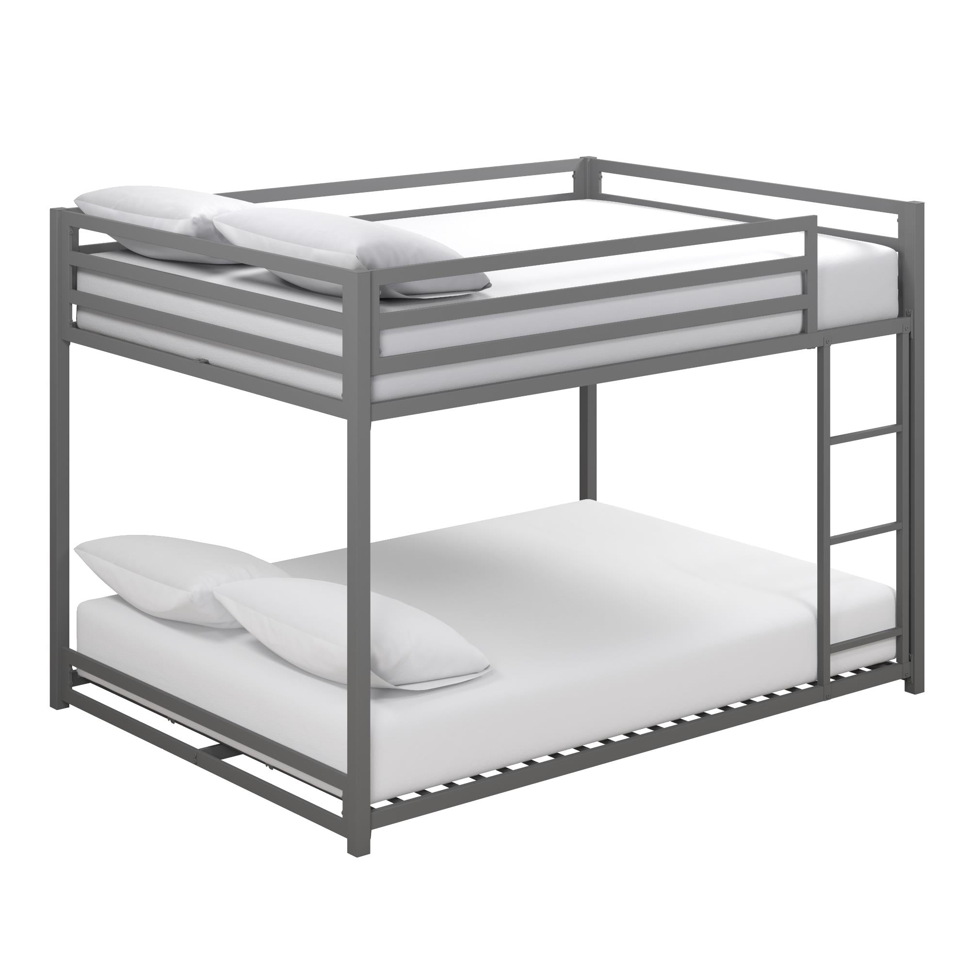 DHP Miles Kids' Bunk Bed - Silver - Full-Over-Full
