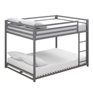 DHP Miles Kids' Bunk Bed - Silver - Full-Over-Full
