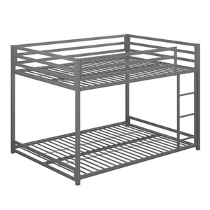 DHP Miles Kids' Bunk Bed - Silver - Full-Over-Full