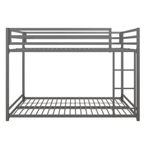 DHP Miles Kids' Bunk Bed - Silver - Full-Over-Full