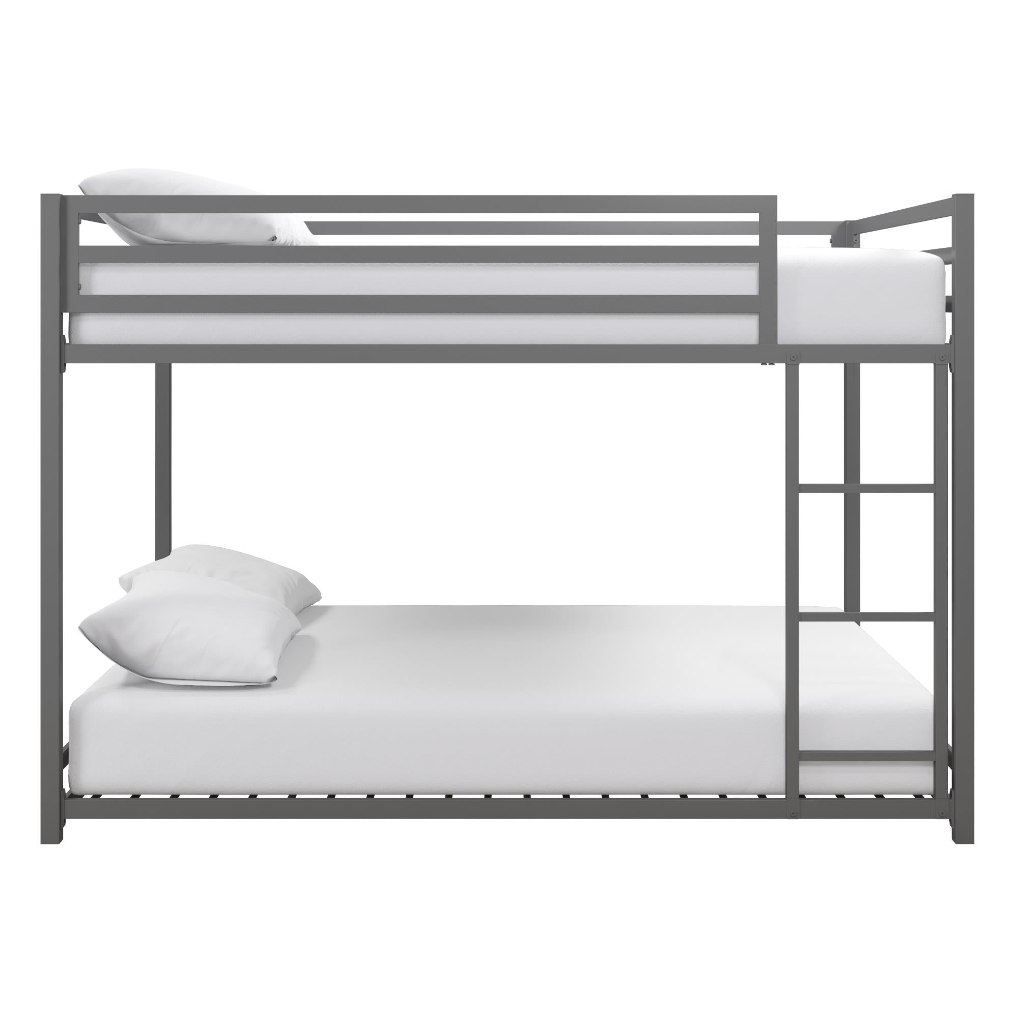 DHP Miles Kids' Bunk Bed - Silver - Full-Over-Full