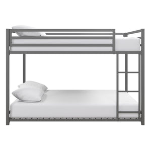 DHP Miles Kids' Bunk Bed - Silver - Full-Over-Full