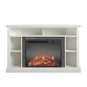 Ameriwood Home Overland Electric Corner Fireplace for TVs up to 50" - White