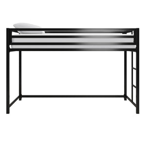 DHP Miles Kids' Low Loft Bed - Black - Twin