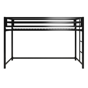 DHP Miles Kids' Low Loft Bed - Black - Twin