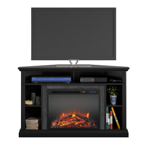 Ameriwood Home Overland Electric Corner Fireplace for TVs up to 50" - Black