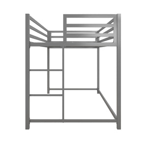DHP Miles Kids' Low Loft Bed - Silver - Twin