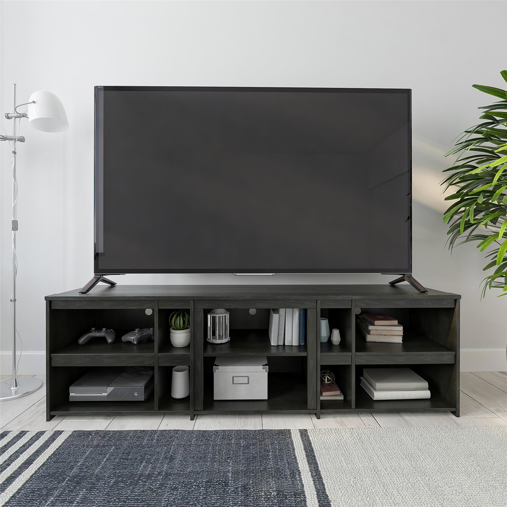 Ameriwood Home Miles TV Stand for TVs up to 70" - Black Oak
