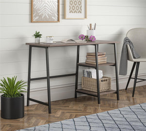 Ameriwood Home Writing Desk - Distressed Gray Oak