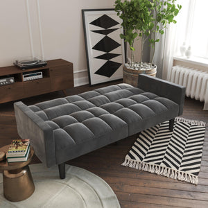 DHP Harper Futon Sofa Bed - Gray