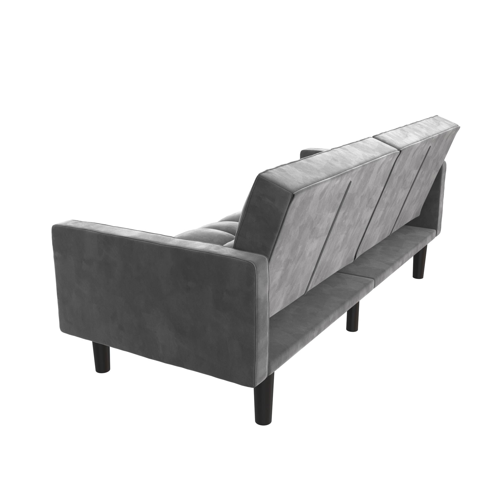 DHP Harper Futon Sofa Bed - Gray
