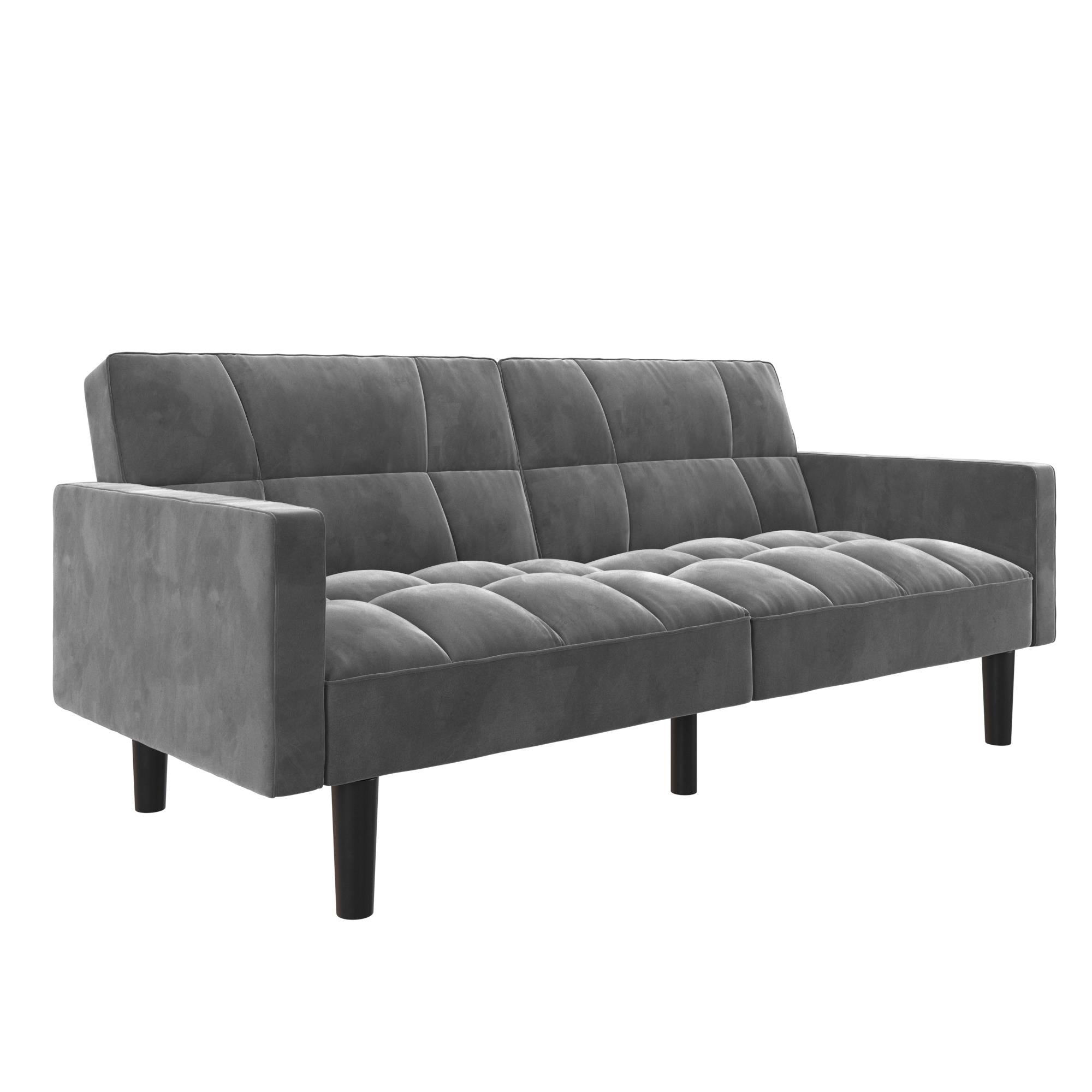 DHP Harper Futon Sofa Bed - Gray