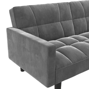 DHP Harper Futon Sofa Bed - Gray