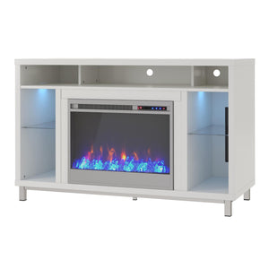 Ameriwood Home Lumina Fireplace TV Stand for TVs up to 48" - White - 46”-50”