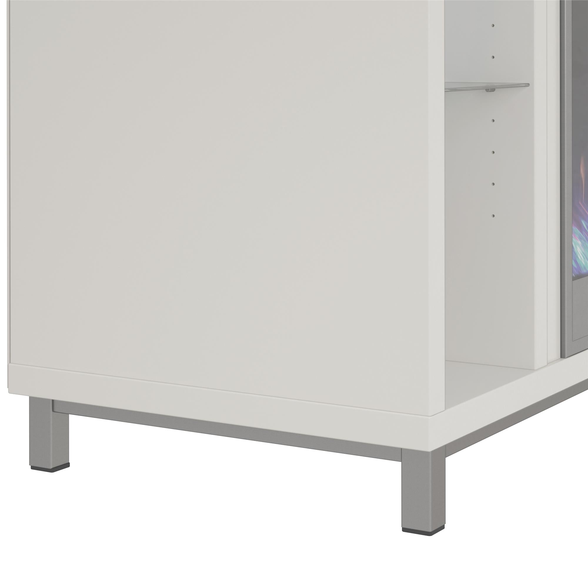 Ameriwood Home Lumina Fireplace TV Stand for TVs up to 48" - White - 46”-50”