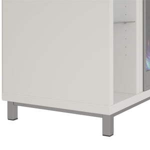 Ameriwood Home Lumina Fireplace TV Stand for TVs up to 48" - White - 46”-50”