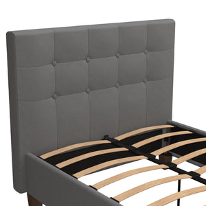 DHP Rose Upholstered Bed Frame - Gray - Twin