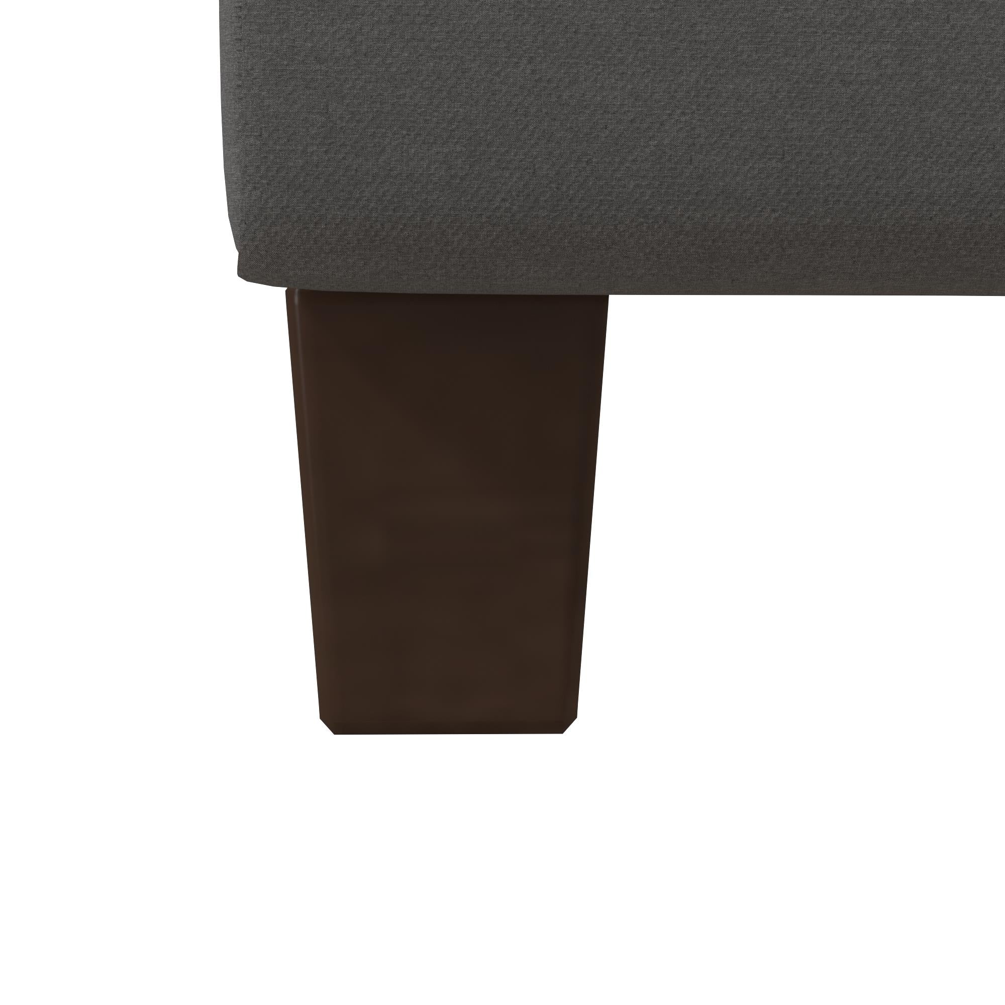 DHP Rose Upholstered Bed Frame - Gray - Twin