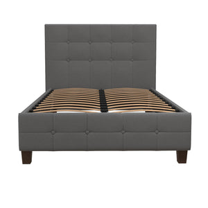 DHP Rose Upholstered Bed Frame - Gray - Twin