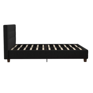 DHP Rose Upholstered Bed Frame - Black - Full