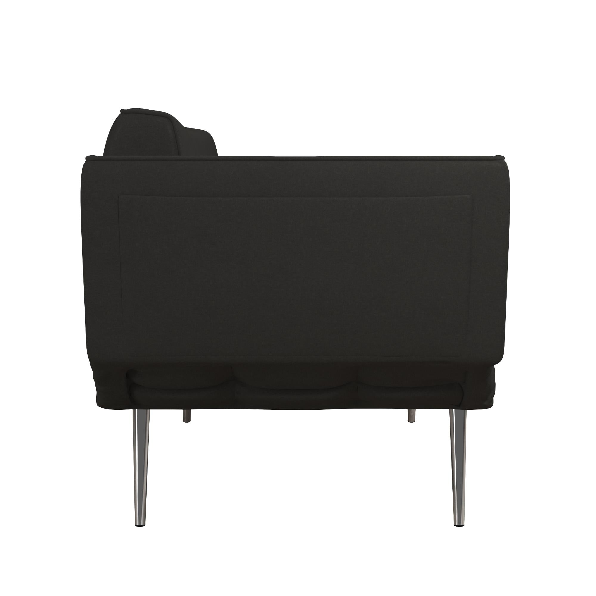 DHP Euro Futon with Magazine Storage - Black