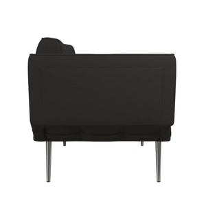 DHP Euro Futon with Magazine Storage - Black