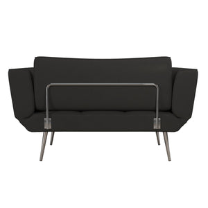 DHP Euro Futon with Magazine Storage - Black