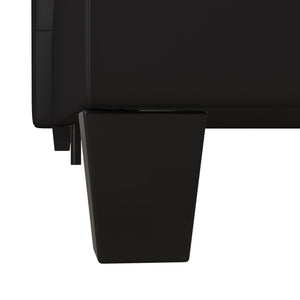 DHP Emily Upholstered Bed - Black Faux Leather - Full