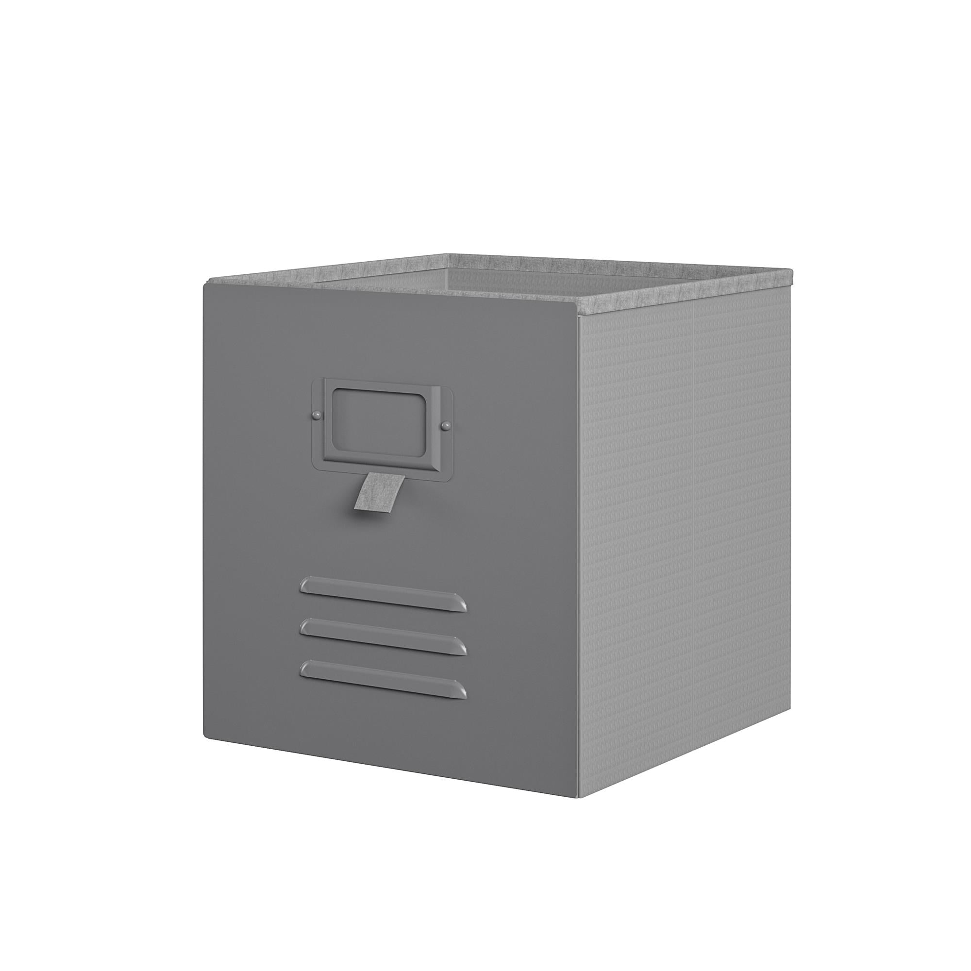 Nova Metal Locker Storage Bins 3 Pack - Graphite Grey - Graphite Grey