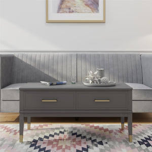 CosmoLiving Westerleigh Lift-Top Coffee Table - Graphite Grey