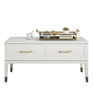 CosmoLiving Westerleigh Lift-Top Coffee Table - White