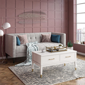CosmoLiving Westerleigh Lift-Top Coffee Table - White
