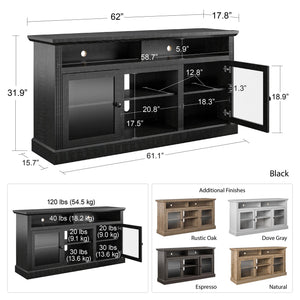 Ameriwood Home Chicago TV Stand for TVs up to 65" - Natural