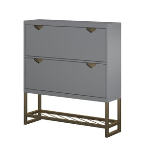 CosmoLiving Brielle Entryway Shoe Storage - Graphite Grey