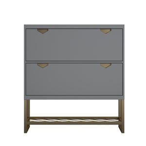 CosmoLiving Brielle Entryway Shoe Storage - Graphite Grey