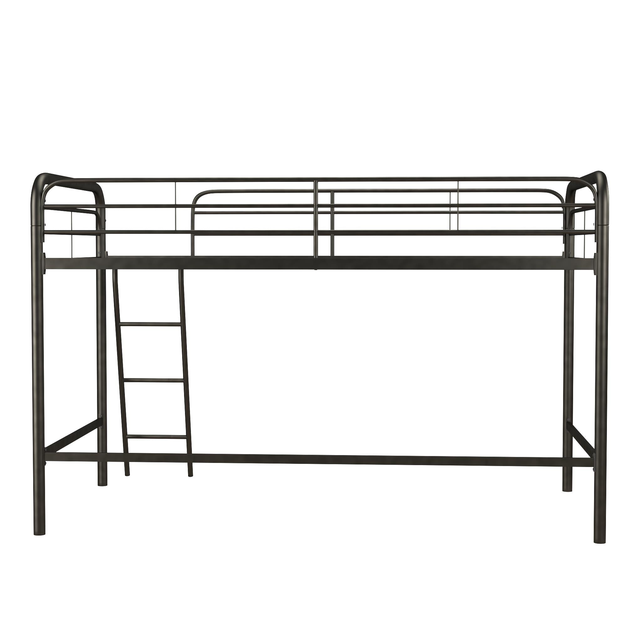 DHP Jett Kids' Low Loft Bed - Black - Twin