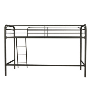 DHP Jett Kids' Low Loft Bed - Black - Twin