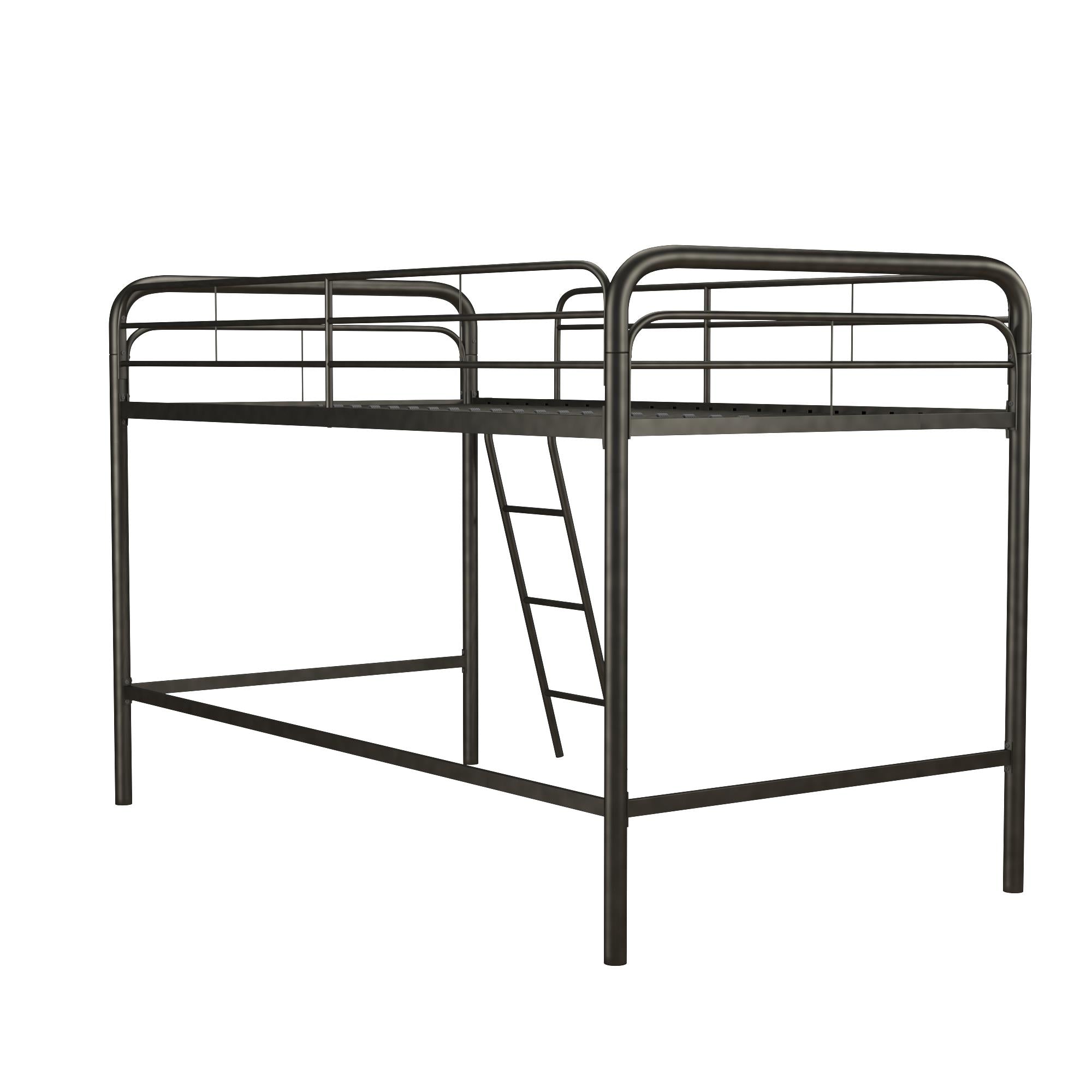DHP Jett Kids' Low Loft Bed - Black - Twin