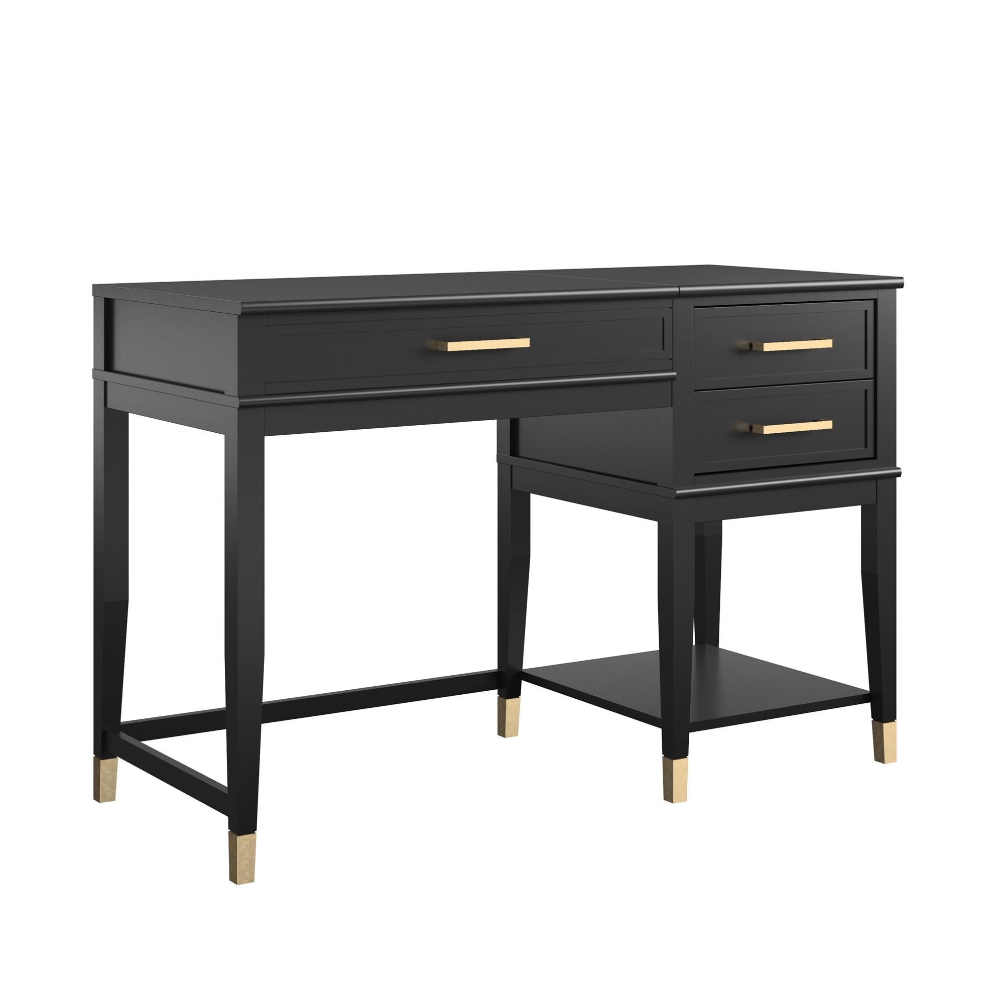 CosmoLiving Westerleigh Lift-Top Computer Desk - Black