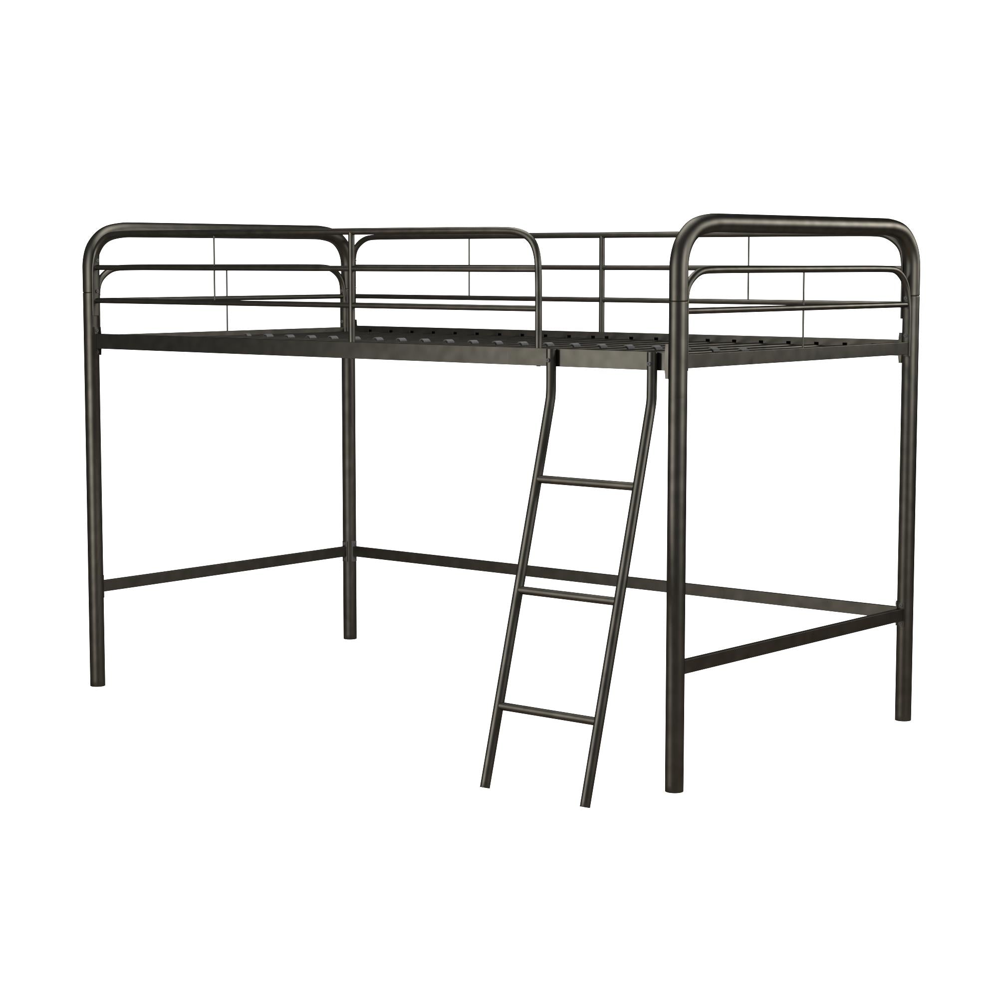 DHP Jett Kids' Low Loft Bed - Black - Twin