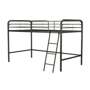 DHP Jett Kids' Low Loft Bed - Black - Twin