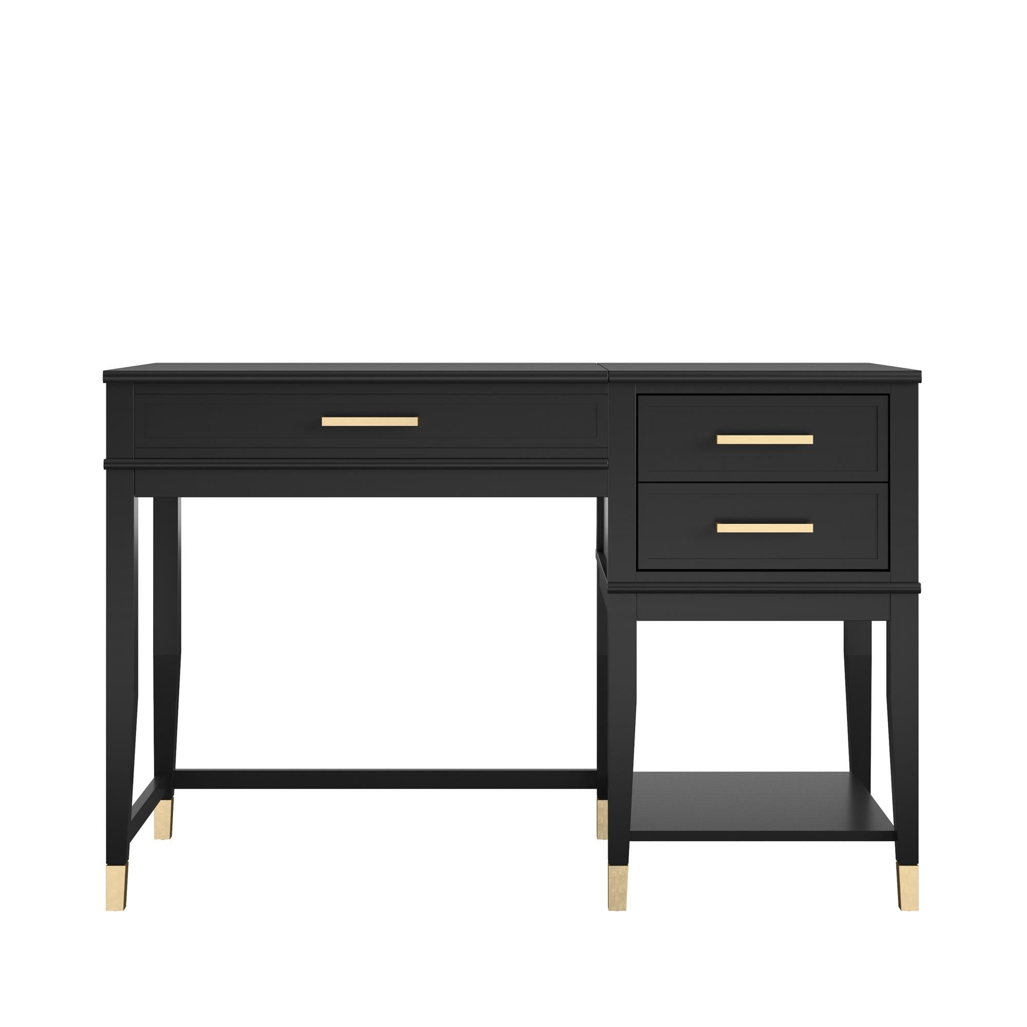 CosmoLiving Westerleigh Lift-Top Computer Desk - Black