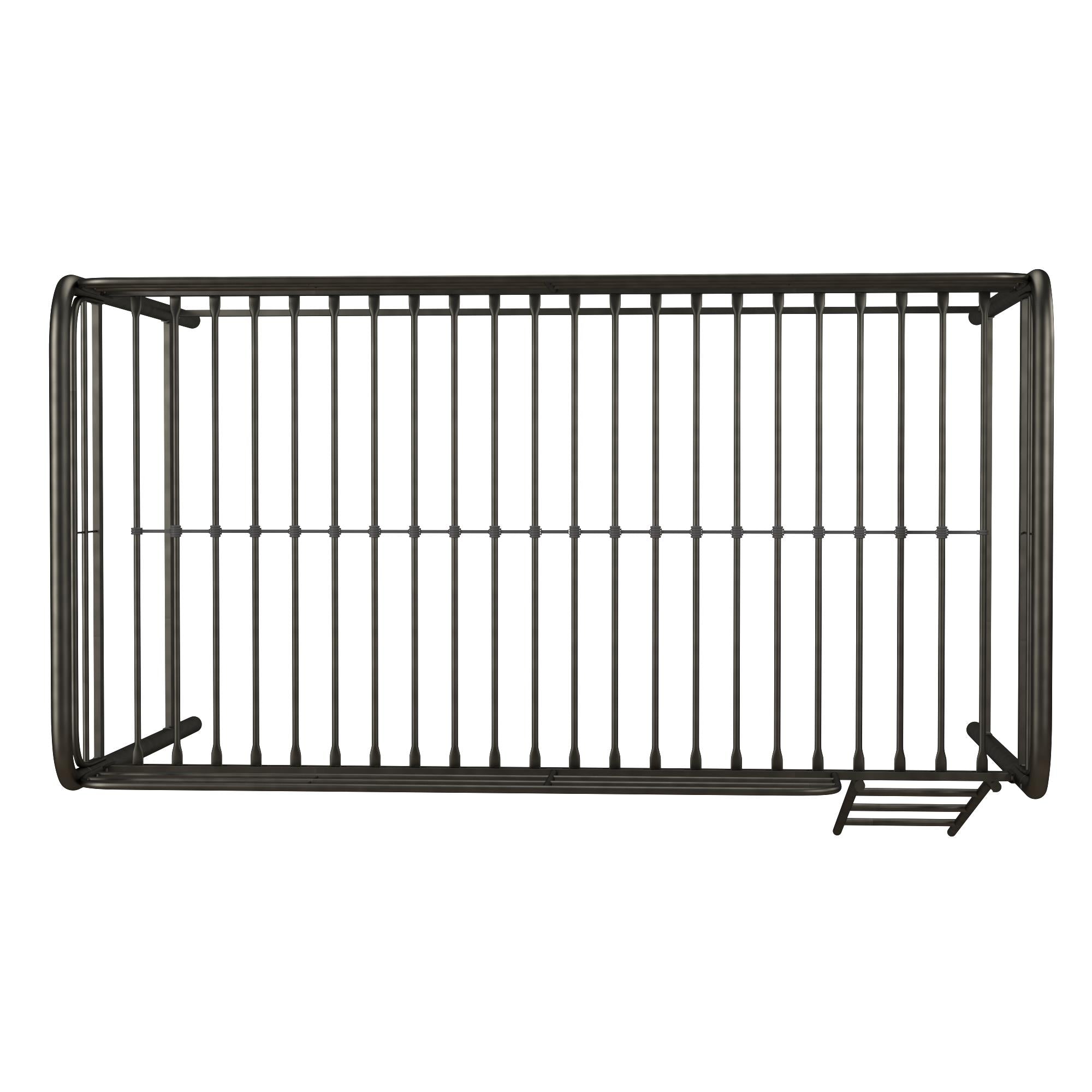 DHP Jett Kids' Low Loft Bed - Black - Twin