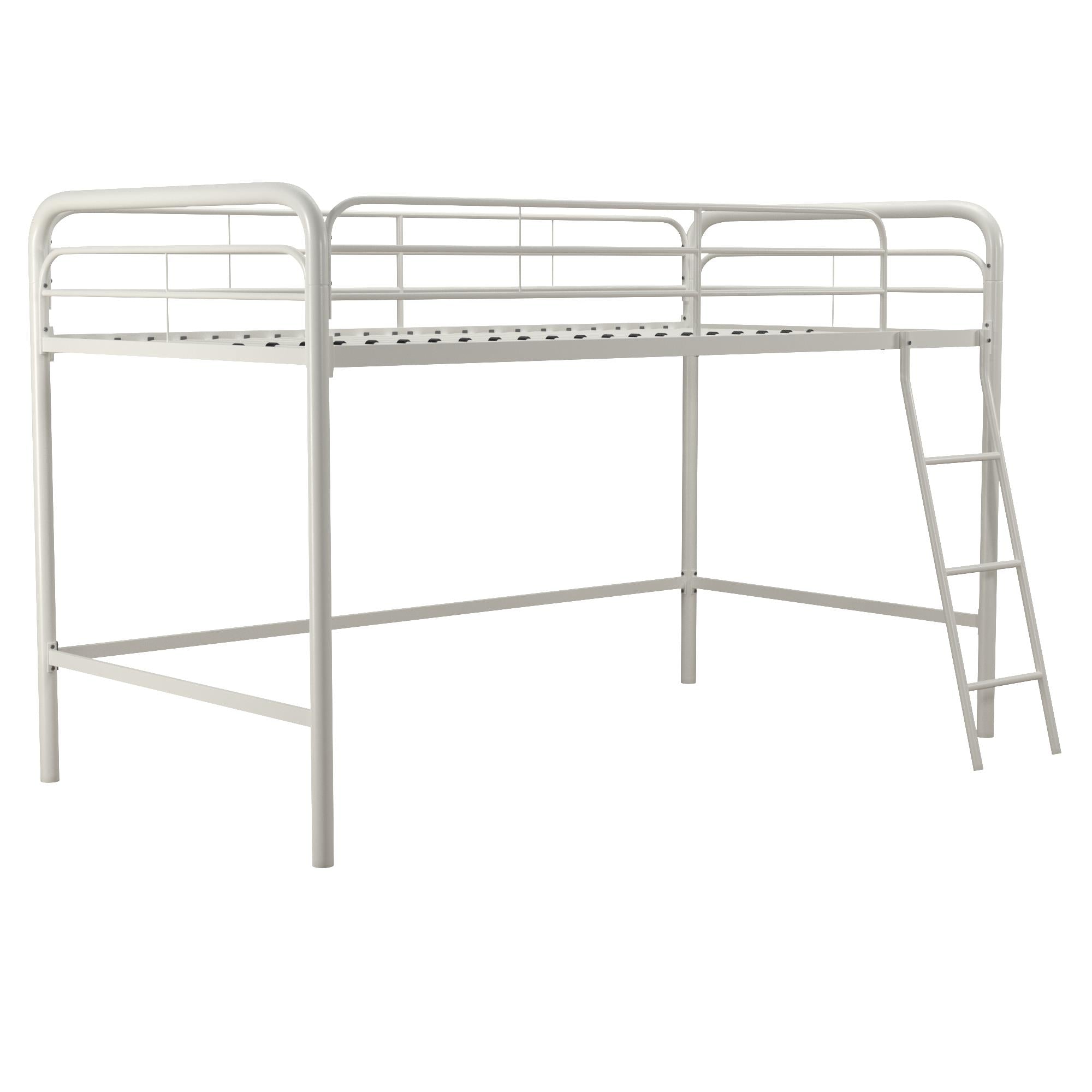 DHP Jett Kids' Low Loft Bed - White - Twin